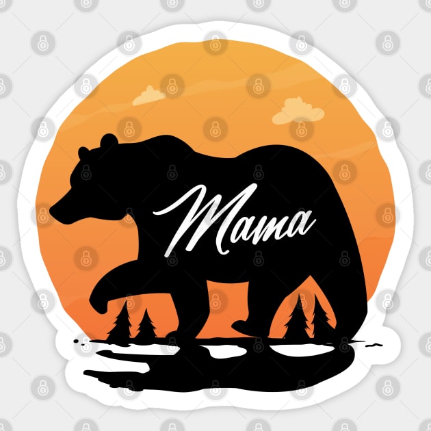 Mama Bear Sticker by zoljo